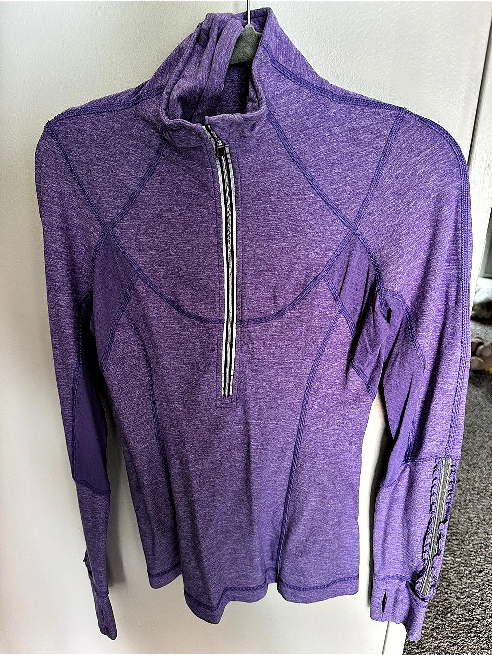 lululemon Pack It Down Jacket Purple Half-Zip Pullover